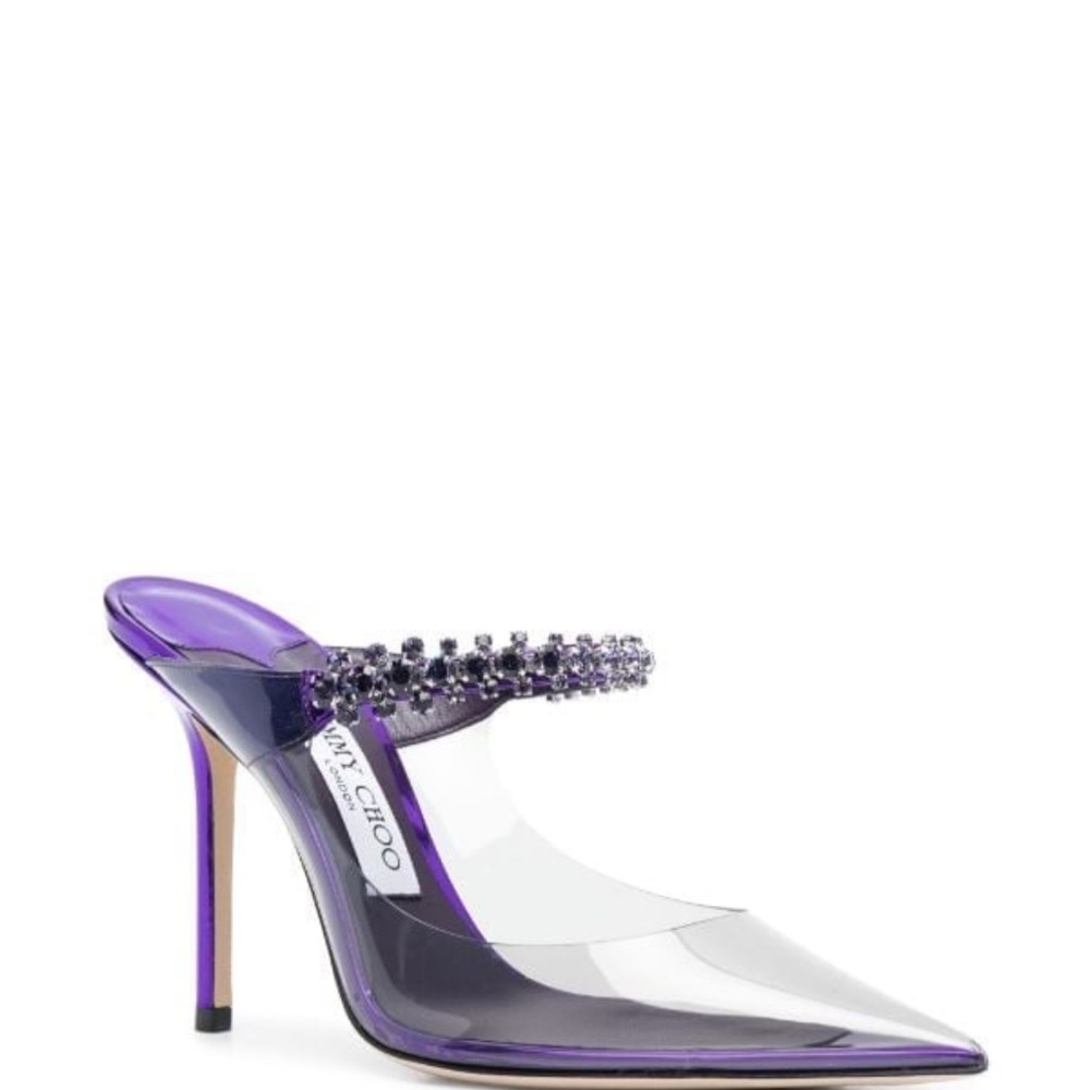 Jimmy Choo Bing Crystal Transparent Pumps
